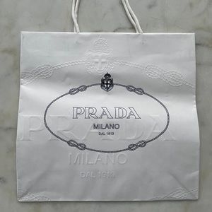 Prada paper bag